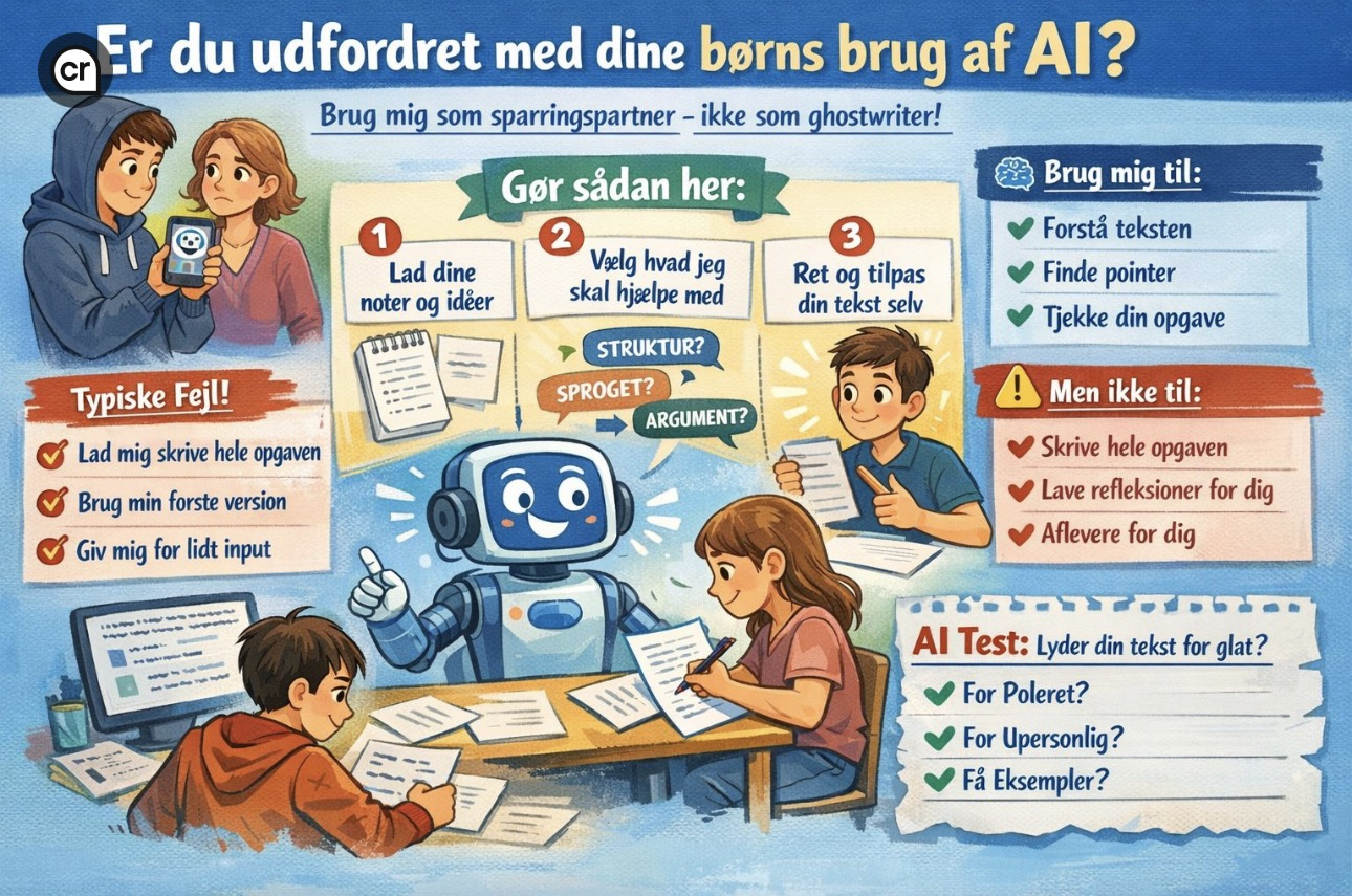 Dine børn bruger AI til lektierne. Sådan gør de det rigtigt.