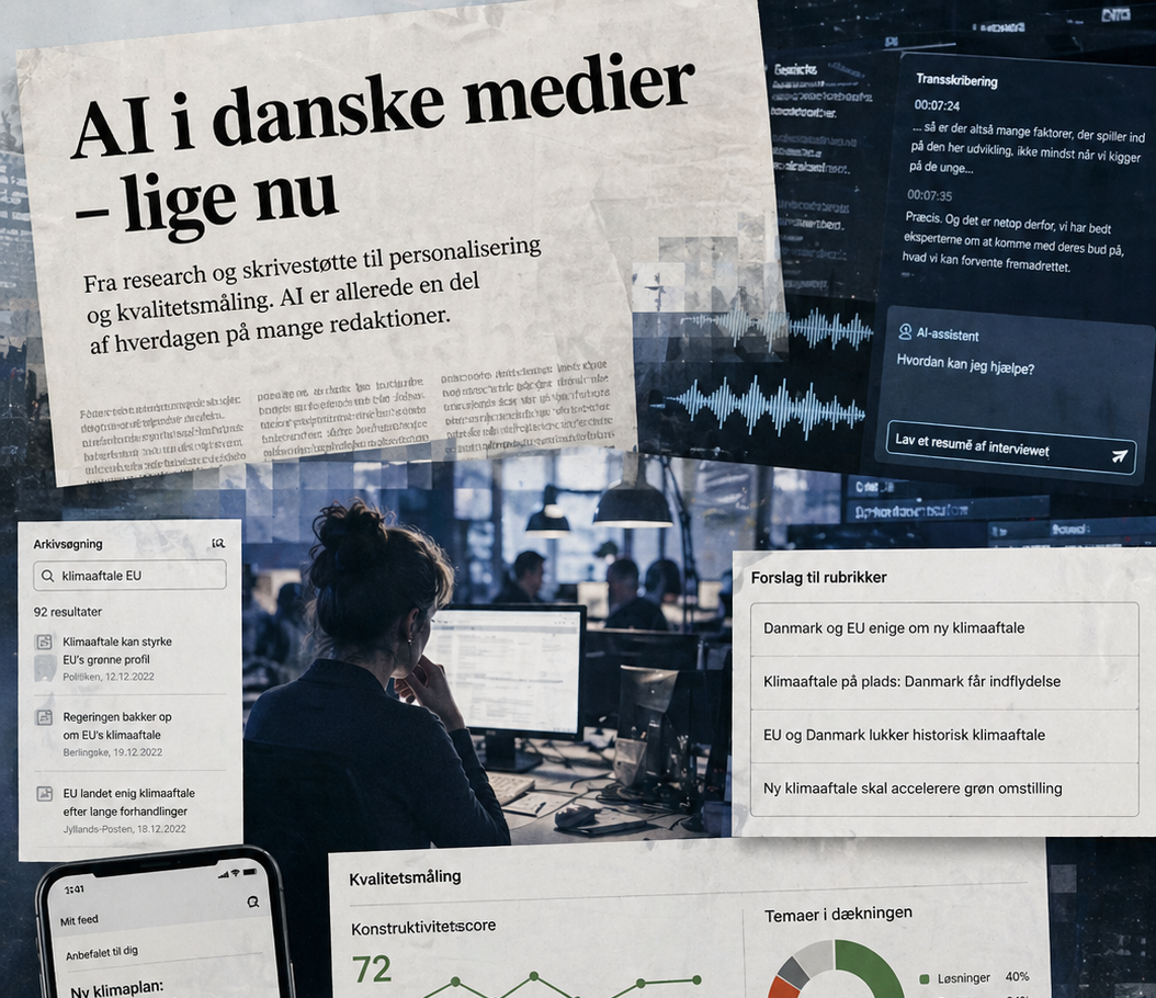 Sådan bruger danske medier AI lige nu